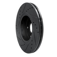 R1 Concepts R1 10-13 Suzuki Kizashi Front Right Drilled & Slotted Black Brake Rotor