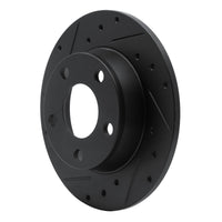 R1 Concepts R1 99-05 Audi Allroad Rear Left Drilled & Slotted Black Brake Rotor
