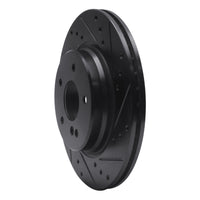 R1 Concepts R1 98-09 Chrysler Crossfire Rear Right Drilled & Slotted Black Brake Rotor