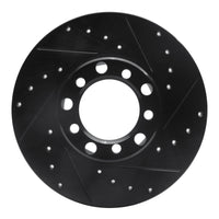 R1 Concepts R1 73-85 Mercedes-Benz 230 Front Right Drilled & Slotted Black Brake Rotor