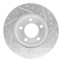 R1 Concepts R1 93-97 Chrysler CONCORDE Front Left Drilled & Slotted Silver Brake Rotor