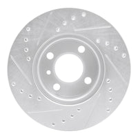 R1 Concepts R1 76-77 BMW 320I (USA/Canada) Front Right Drilled & Slotted Silver Brake Rotor