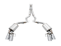 AWE Tuning 2018+ Ford Mustang GT (S550) Cat-Back Exhaust - Touring Edition (Quad Chrome Silver Tips)