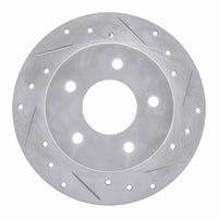 R1 Concepts R1 84-88 Pontiac 6000 Rear Right Drilled & Slotted Silver Brake Rotor