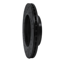 R1 Concepts R1 90-91 Audi 90 Quattro Front Right Drilled & Slotted Black Brake Rotor
