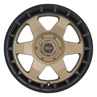 Weld Off-Road Ridge 17x9 - 5x114.3 / 5x127 BP - ET-12 - 78.1mm CB - Satin Bronze Wheel (Black Ring)