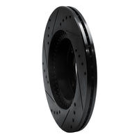 R1 Concepts R1 87-90 Acura Legend Front Right Drilled & Slotted Black Brake Rotor