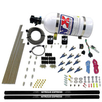 Nitrous Express 10 Cyl Piranha Nozzle Direct Port Nitrous Kit (250-500HP) w/5lb Bottle