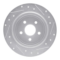 R1 Concepts R1 95-07 Chrysler SEBRING Rear Left Drilled & Slotted Silver Brake Rotor