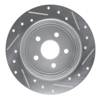 R1 Concepts R1 88-95 Chrysler Daytona Rear Left Drilled & Slotted Silver Brake Rotor