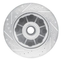 R1 Concepts R1 01-02 Chevrolet Express 3500 Front Right Drilled & Slotted Silver Brake Rotor