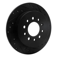 R1 Concepts R1 07-08 Hyundai Tiburon Rear Right Drilled & Slotted Black Brake Rotor