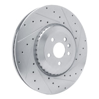 R1 Concepts R1 21-25 Jaguar F-Pace Front Right Drilled & Slotted Silver Brake Rotor
