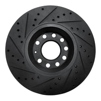 R1 Concepts R1 97-06 Audi A4 Quattro Front Right Drilled & Slotted Black Brake Rotor