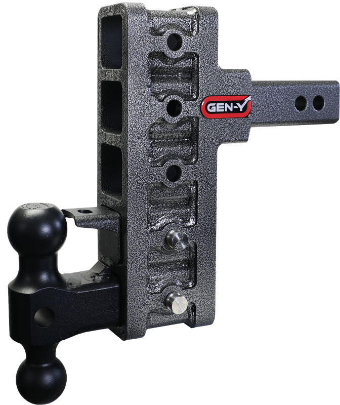 GEN-Y Hitch Gen-Y Mega Duty 2in Offset Shank 7.5in Drop 2K TW 10K Hitch w/GH-031 Dual-Ball/GH-032 Pintle Lock