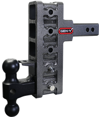 GEN-Y Hitch Gen-Y Mega Duty 2in Offset Shank 7.5in Drop 2K TW 10K Hitch w/GH-031 Dual-Ball/GH-032 Pintle Lock