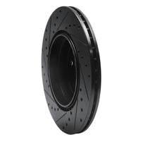 R1 Concepts R1 93-02 Mercedes-Benz SL600 Rear Right Drilled & Slotted Black Brake Rotor