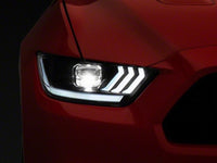 Raxiom 15-17 Ford Mustang GT350 GT500 LED Projector Headlights- Black Housing (Clear Lens)