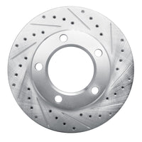 R1 Concepts R1 80-93 Dodge Ramcharger 4WD Front Right Drilled & Slotted Silver Brake Rotor