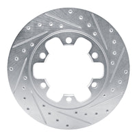 R1 Concepts R1 15-25 Ford Transit-350/SRW Rear Right Drilled & Slotted Silver Brake Rotor