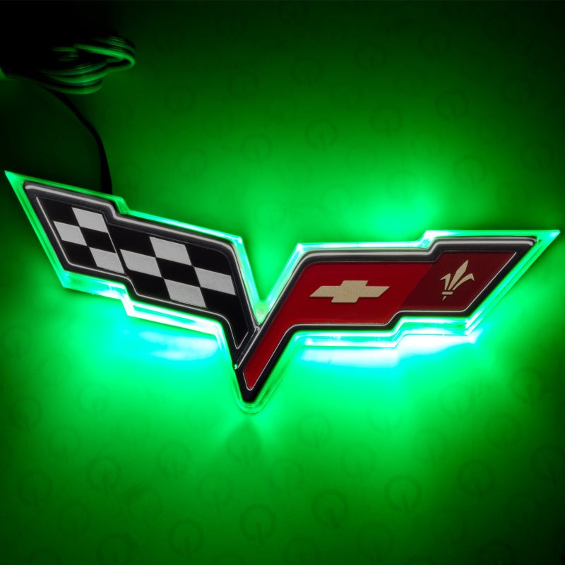 ORACLE Lighting Oracle Chevrolet Corvette C6 Illuminated Emblem - Dual Intensity - Green