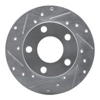 R1 Concepts R1 96-05 Audi A4 Quattro Rear Left Drilled & Slotted Silver Brake Rotor