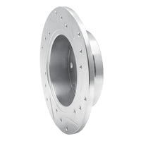 R1 Concepts R1 81-85 Mazda RX-7 Rear Left Drilled & Slotted Silver Brake Rotor