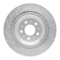 R1 Concepts R1 17-25 Tesla Model 3 Rear Right Drilled & Slotted Silver Brake Rotor