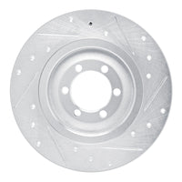 R1 Concepts R1 75-79 Alfa Romeo Sport Rear Left Drilled & Slotted Silver Brake Rotor