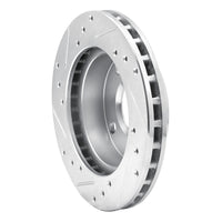 R1 Concepts R1 81-94 Ford EXP Front Right Drilled & Slotted Silver Brake Rotor
