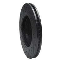 R1 Concepts R1 03-05 Lincoln AVIATOR Front Right Drilled & Slotted Black Brake Rotor