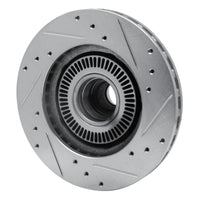 R1 Concepts R1 98-02 Ford Ranger (USA/Canada) Front Left Drilled & Slotted Silver Brake Rotor