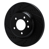 R1 Concepts R1 20-25 Land Rover Defender 110 Rear Left Drilled & Slotted Black Brake Rotor