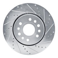 R1 Concepts R1 21-25 Jeep Grand Wagoneer Front Right Drilled & Slotted Silver Brake Rotor