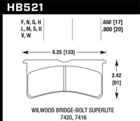 Hawk Performance Hawk Wilwood BB SL 7420 DTC-30 Performance Race Pads