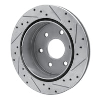 R1 Concepts R1 03-05 Chevrolet Express 2500 Rear Left Drilled & Slotted Silver Brake Rotor