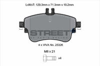 PAGID Racing T8216SP2001 STREET+ Brake Pads