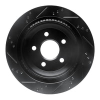 R1 Concepts R1 98-02 Chevrolet Camaro Rear Right Drilled & Slotted Black Brake Rotor