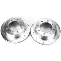PowerStop Power Stop 00-05 Ford Excursion Front Evolution Drilled & Slotted Rotors - Pair