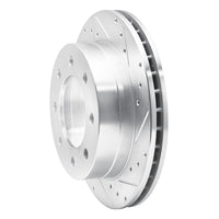 R1 Concepts R1 03-05 Chevrolet Suburban 2500 Rear Right Drilled & Slotted Silver Brake Rotor