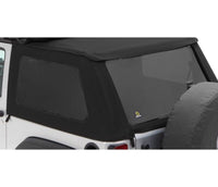 Bestop 07-18 Jeep Wrangler JK 2-Door Window Set (Premium Black Twill Fits Trektop 56922)