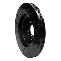 R1 Concepts R1 12-18 Mercedes-Benz ML350 Front Right Drilled & Slotted Black Brake Rotor