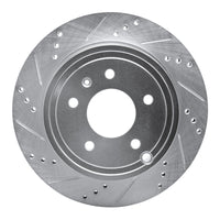 R1 Concepts R1 07-15 Chevrolet CAPTIVA Rear Left Drilled & Slotted Silver Brake Rotor