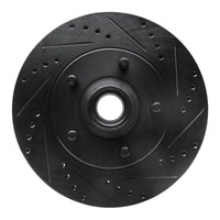 R1 Concepts R1 00-04 Ford F-150 RWD Front Right Drilled & Slotted Black Brake Rotor