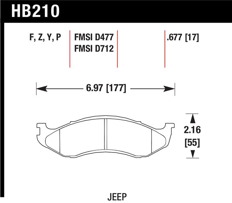 Hawk Performance Hawk LTS Street Brake Pads