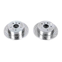 PowerStop Power Stop 13-18 Lexus ES300h Rear Evolution Drilled & Slotted Rotors - Pair