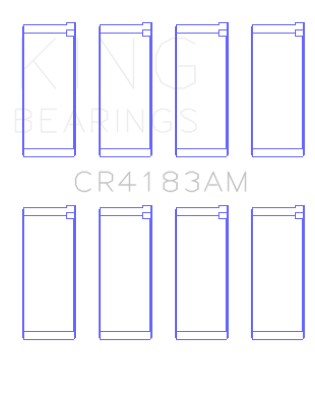 King Engine Bearings Chrysler/Mitsubishi 122ci 2.0L (Size 0.5) Rod Bearing Set