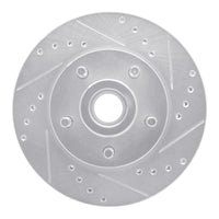 R1 Concepts R1 70-72 Dodge CHALLENGER Front Right Drilled & Slotted Silver Brake Rotor