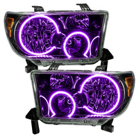 ORACLE Lighting Oracle 07-11 Toyota Tundra Pre-Assembled Headlights- Blk Housing - w/ Simple Controller