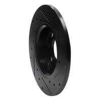 R1 Concepts R1 2009-2019 Fiat 500 (Mexico) Rear Left Drilled & Slotted Black Brake Rotor